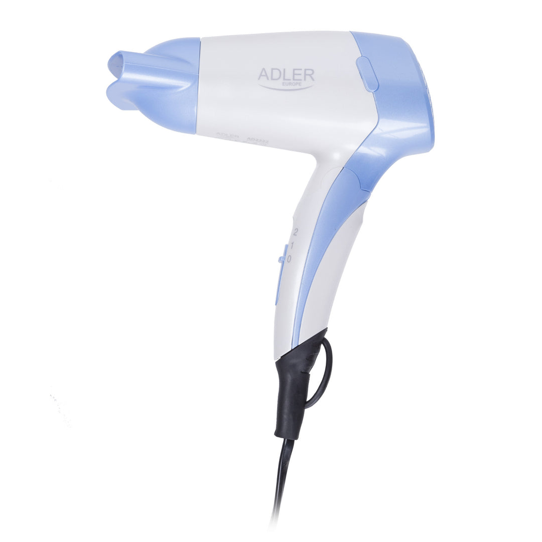 Haartrockner 1200W Adler AD 2222 Klappbarer Griff  weiß/blau