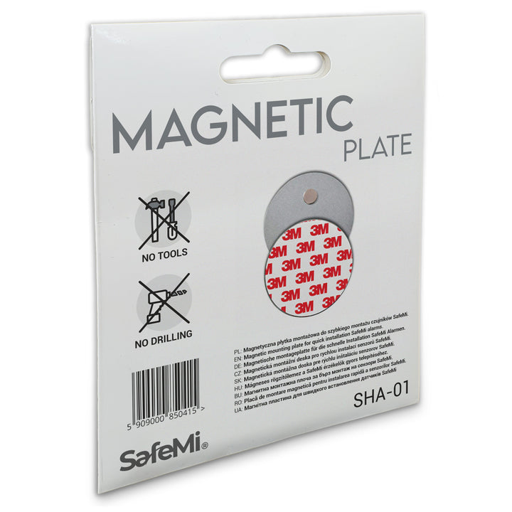 Magnetische Montageplatte für die Schnelle Installation von SafeMi Alarmen