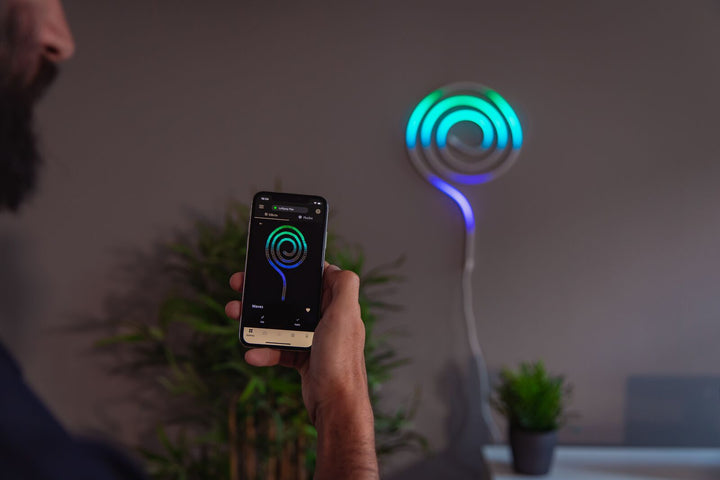 Allocacoc TWFL200STW-WEU LED-RGB-Schlauchleuchte Flexibel Alexa Google Wi-Fi Bluetooth Twinkly Music 2m