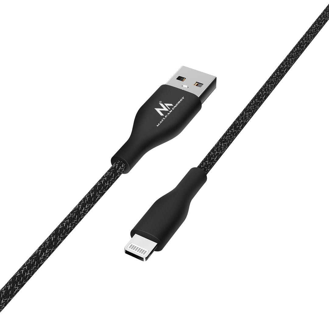 USB-A-auf-Kabel MFi-zertifiziertes Ladekabel Datenübertragungskabel Kompatibel mit iPhone/iPod/iPad 5V/2.4A Fast Charge