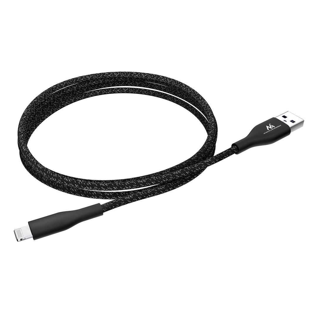 USB-A-auf-Kabel MFi-zertifiziertes Ladekabel Datenübertragungskabel Kompatibel mit iPhone/iPod/iPad 5V/2.4A Fast Charge