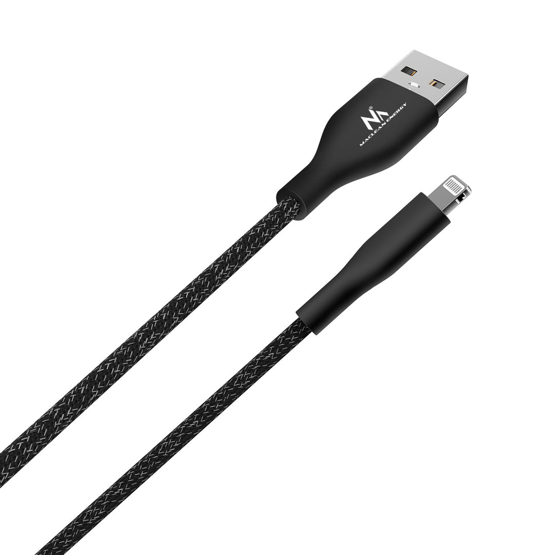USB-A-auf-Kabel MFi-zertifiziertes Ladekabel Datenübertragungskabel Kompatibel mit iPhone/iPod/iPad 5V/2.4A Fast Charge