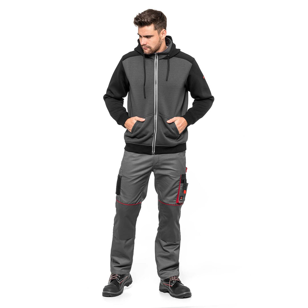 Schaumstoff-Arbeitsjacke HELBOS AVACORE, Farbe: grau-schwarz, Größe: M