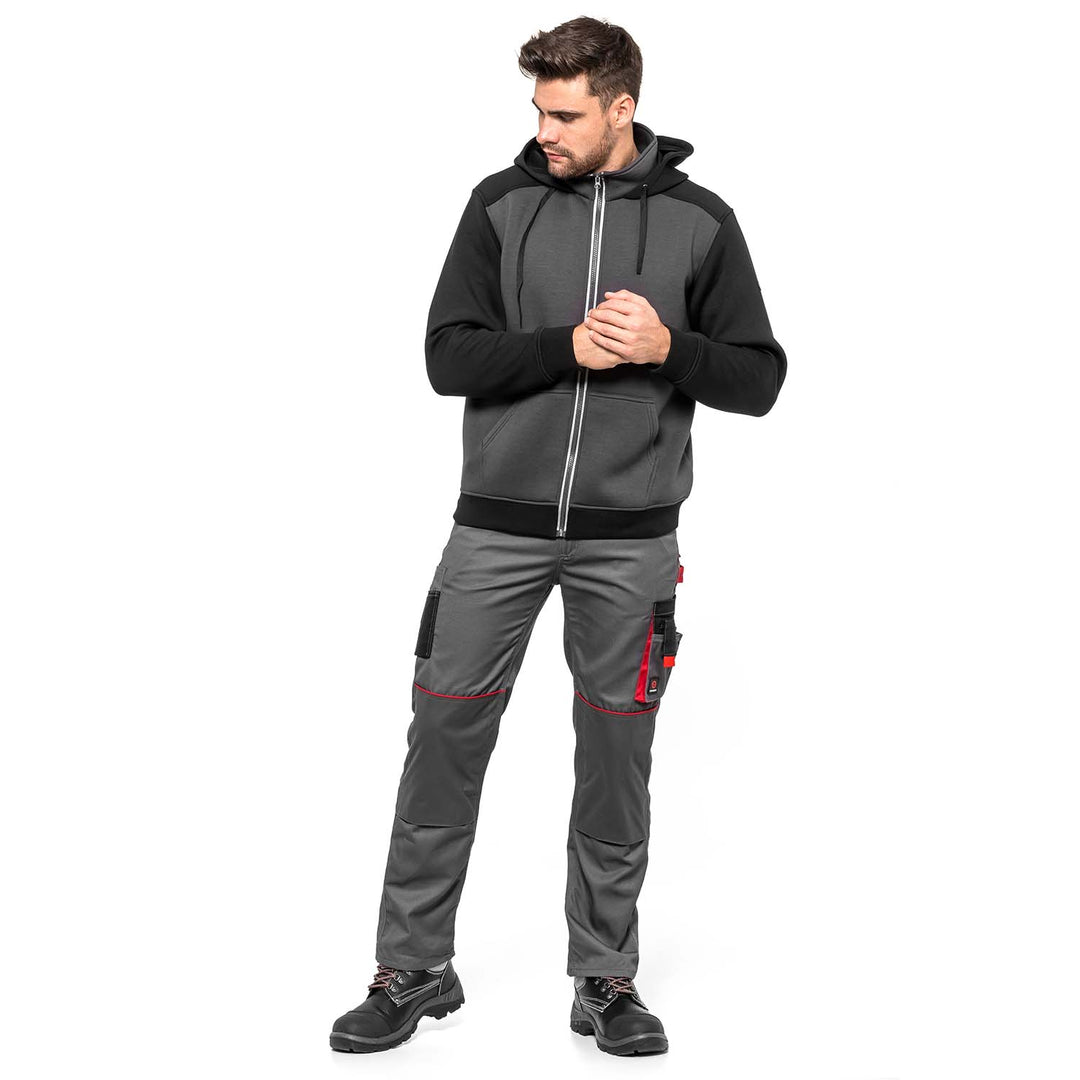 Schaumstoff-Arbeitsjacke HELBOS AVACORE, Farbe: grau-schwarz, Größe: M