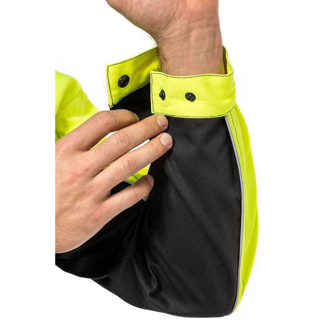 Arbeitsjacke mit Reflektierenden Elementen Reißverschluss und Klettverschluss 60% Baumwolle/ 40% Polyester 98-102_50