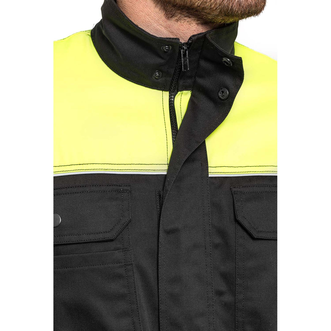 Arbeitsjacke mit Reflektierenden Elementen Reißverschluss und Klettverschluss 60% Baumwolle/ 40% Polyester 114-118_58