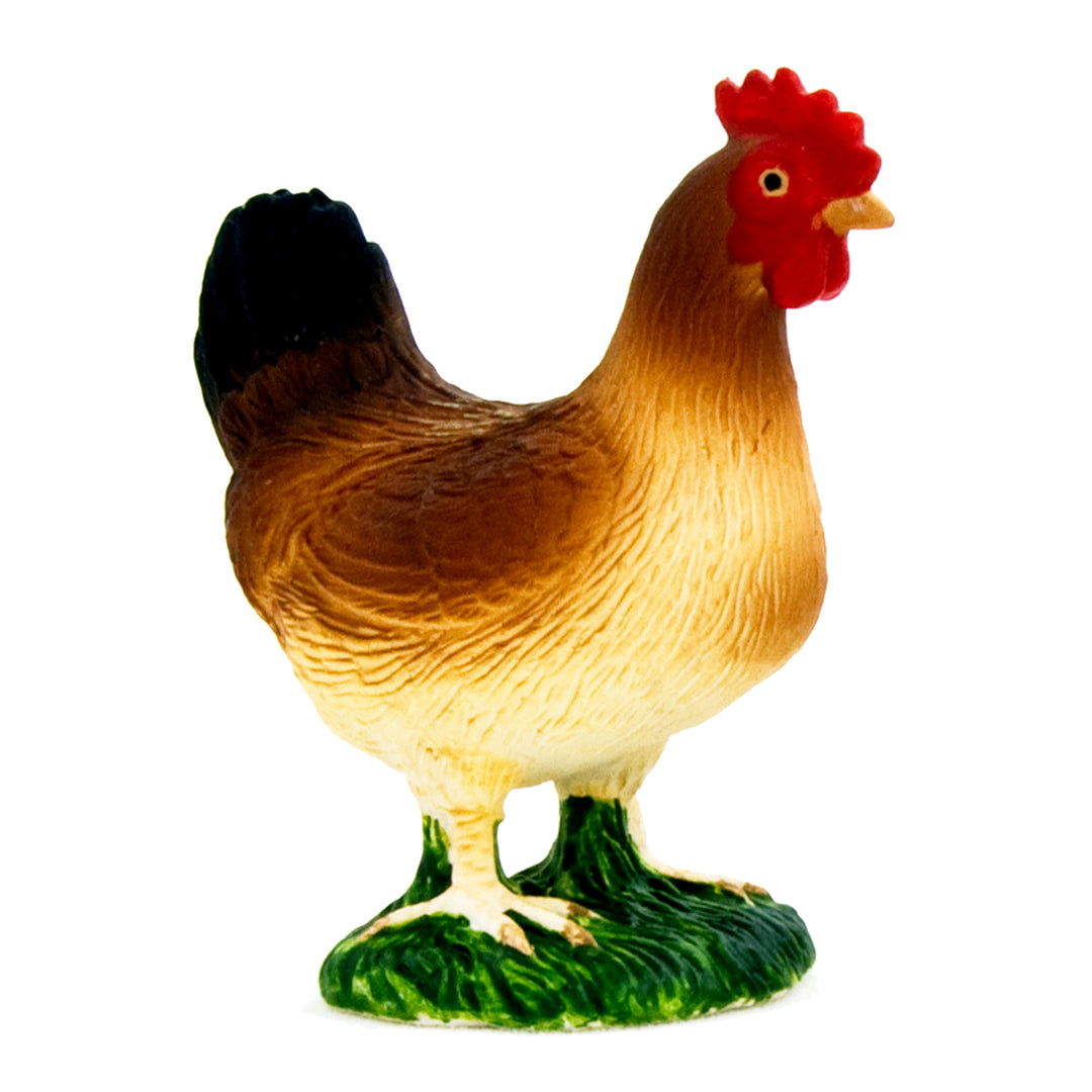Animal Planet Tierfifur Spielfigur - Figur  Henne– 2 cm x 4,5 cm - detailgetreu u. handbemalt - qualitativ u. Sicher