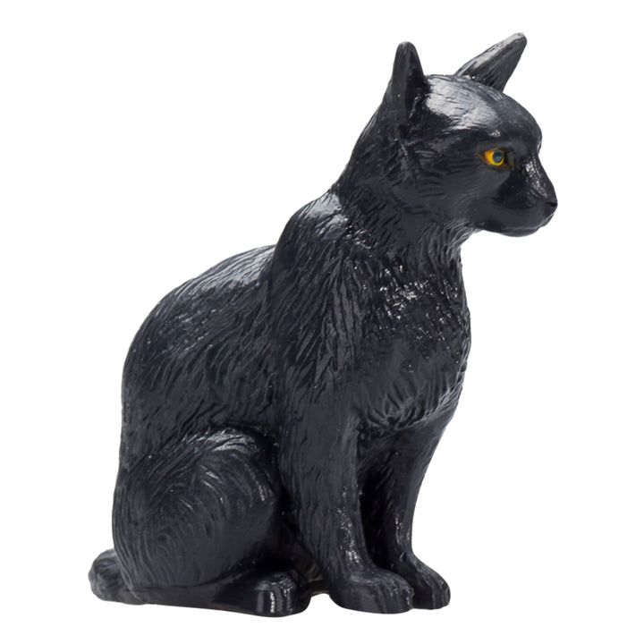 Animal Planet Tierfifur Spielfigur -  Schwarze Katze Figur –   4,5 cm x 3 cm x 4 cm - detailgetreu u. handbemalt - qualitativ u. Sicher