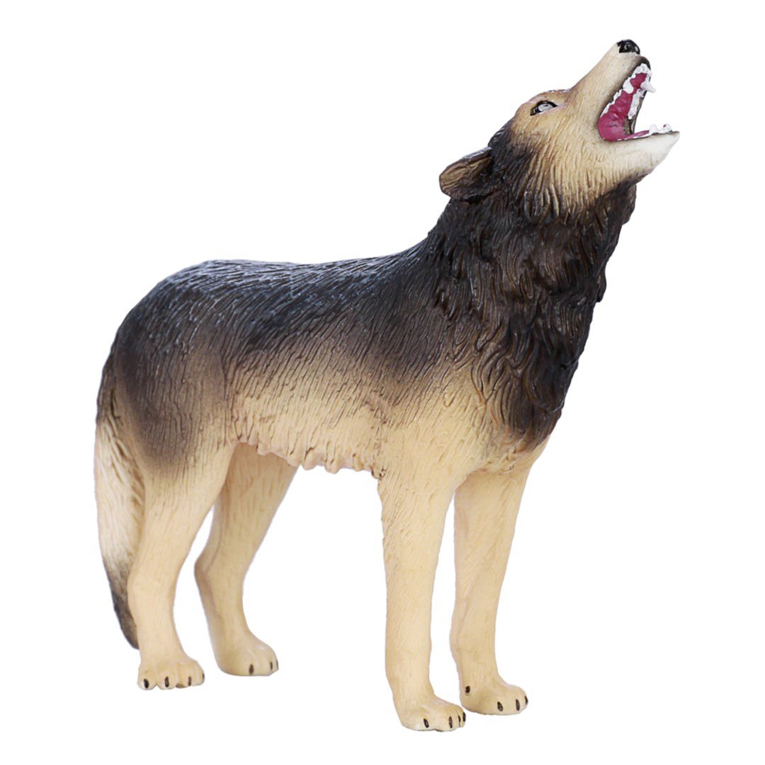 Animal Planet Tierfifur Spielfigur - Heulender Wolf Figur, Animal Planet, 8 cm x 3 cm x 8 cm - detailgetreu u. handbemalt - qualitativ u. Sicher
