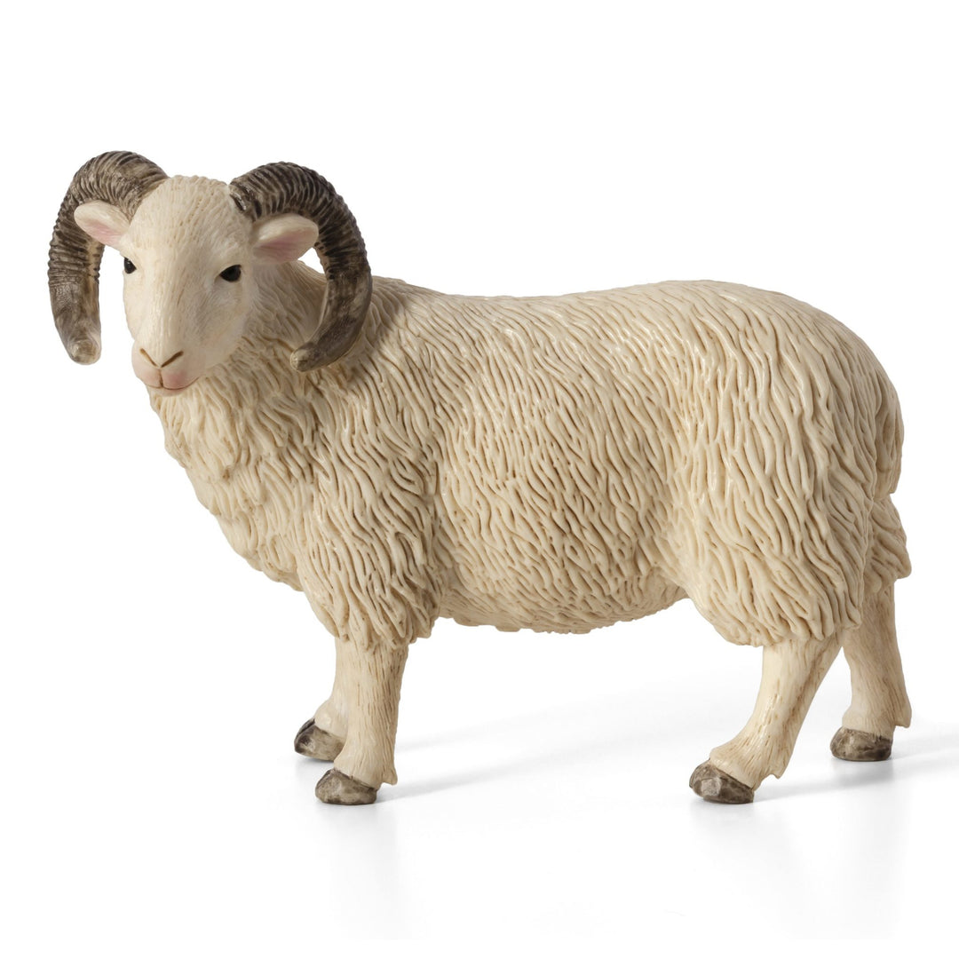 Animal Planet Tierfifur Spielfigur -  Widder-Figur   –10 cm x 3,5 cm x 8 cm - detailgetreu u. handbemalt - qualitativ u. Sicher