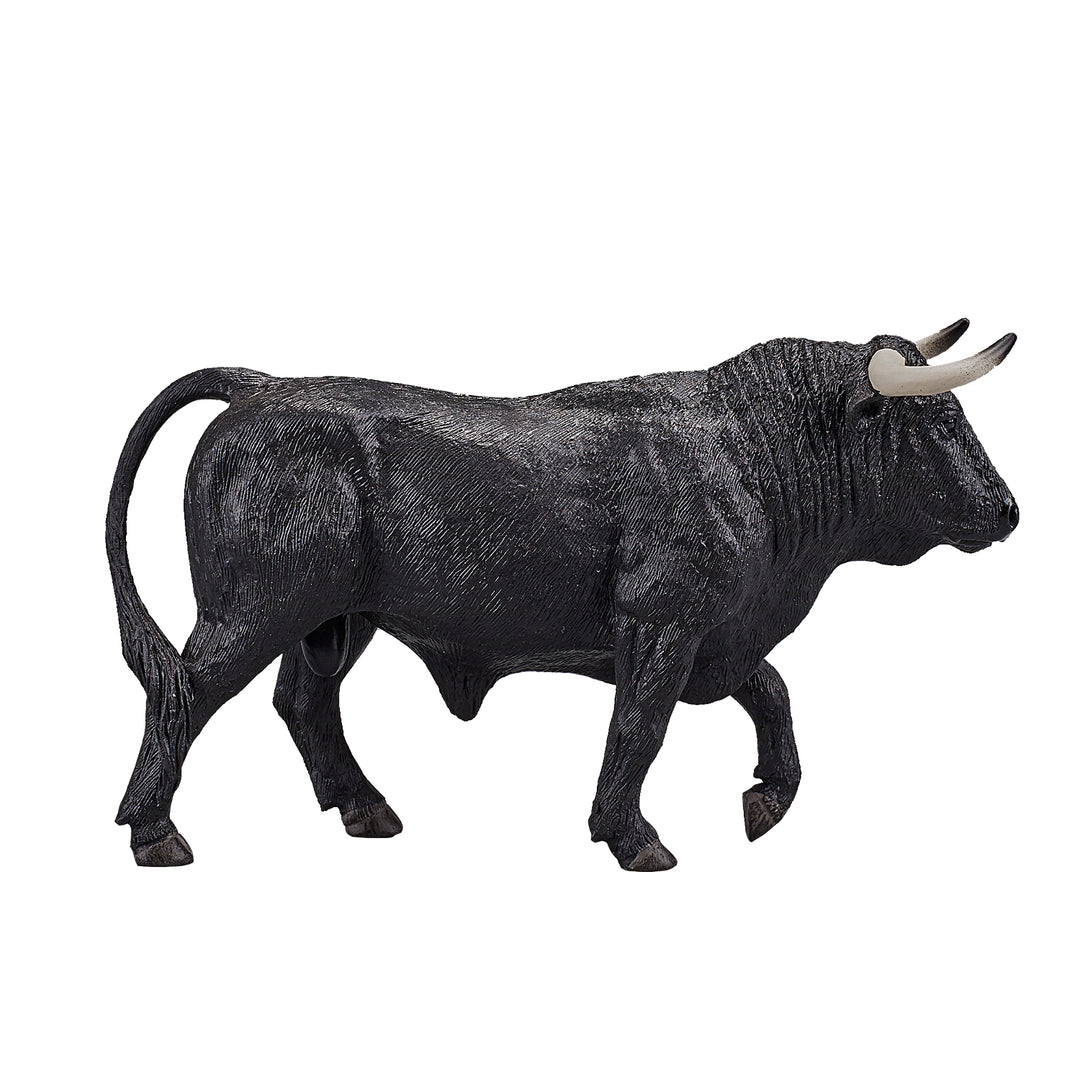 Animal Planet Tierfifur Spielfigur - Spanischer Stier Figur – 13,5 cm x 5,5 cm x 8 cm- detailgetreu u. handbemalt - qualitativ u. Sicher