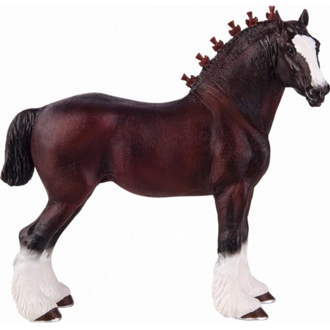 Animal Planet Tierfifur Spielfigur -  Shire Horse Figur Pferd  –  13 cm x 4,5 cm x 12 cm - detailgetreu u. handbemalt - qualitativ u. Sicher