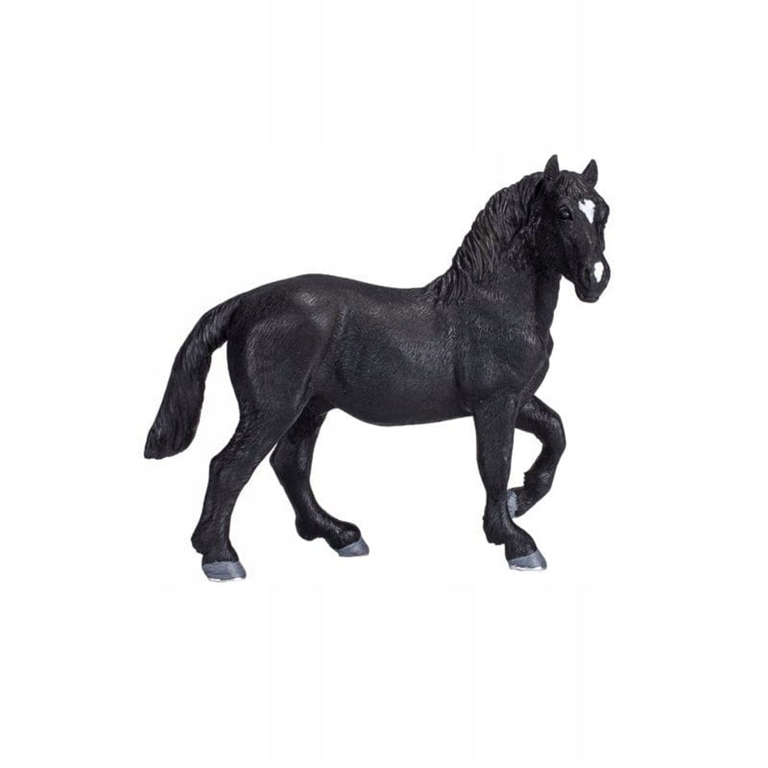 Animal Planet Tierfifur Spielfigur -  Percheron Pferd  Figur –  12,3 cm x 4,2 cm x 10,8 cm - detailgetreu u. handbemalt - qualitativ u. Sicher