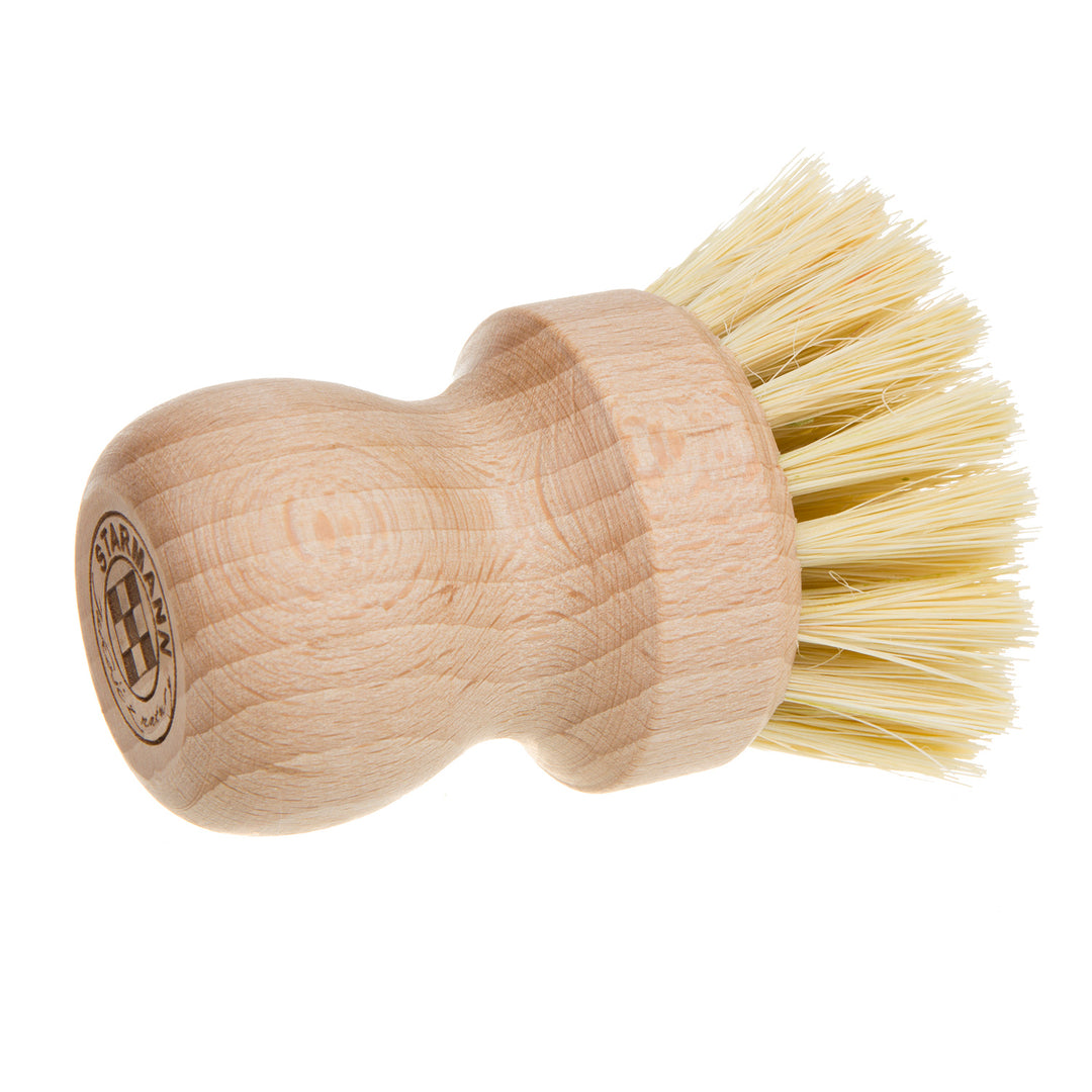 Topfbürste Küchenbürste Holzspülbürste Scheuerbürste Buchenholz + Tampico (Agave) Holzbürste Geschirrbürste