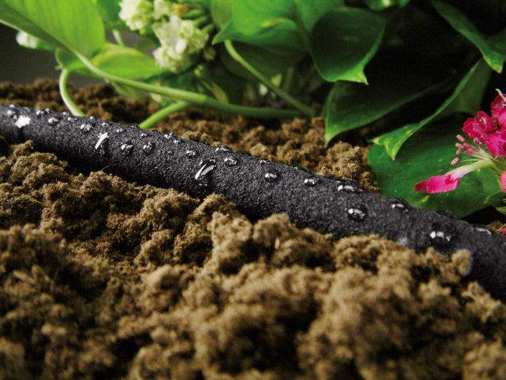 Drip Tropfschlauch Perlschlauch Verflüssingungsschlauch Bewässerungsschlauch für Sparsame und Präzise Bewässerung (1/2" 30m