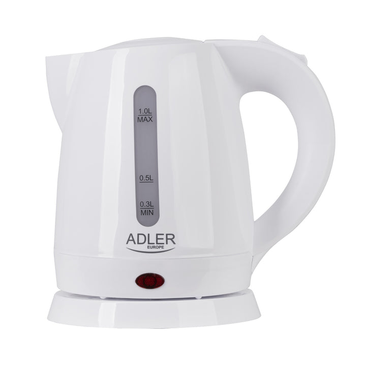 Kunststoff-Wasserkocher 1.0L 1600W Adler AD 1272 weiß