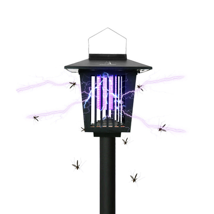 2 in 1 Solar-LED-Dekoleuchte mit Insektenfalle Mückenlampe mit UV-Licht Solar-Lampe Insektenvernichter 2 Arbeitsmodi IP44