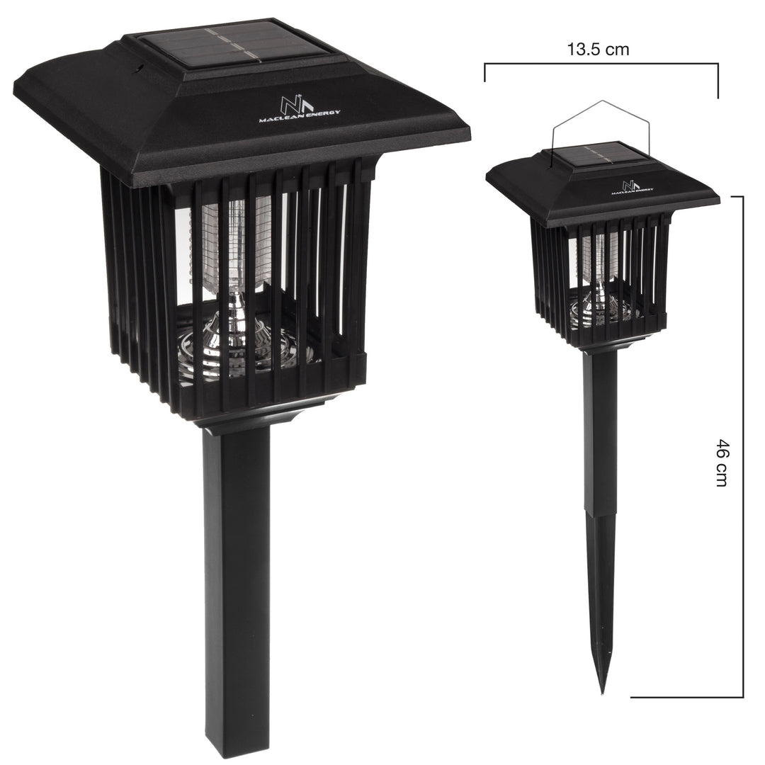 2 in 1 Solar-LED-Dekoleuchte mit Insektenfalle Mückenlampe mit UV-Licht Solar-Lampe Insektenvernichter 2 Arbeitsmodi IP44