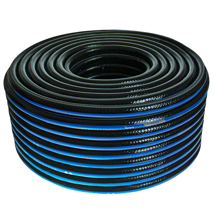 4-lagiger Wasserschlauch Gartenschlauch Schlauch Gartenbewässerung Flexibel Flexischlauch Polyester-Kreuzgeflecht UV-beständig 25 Bar 3/4" 50m