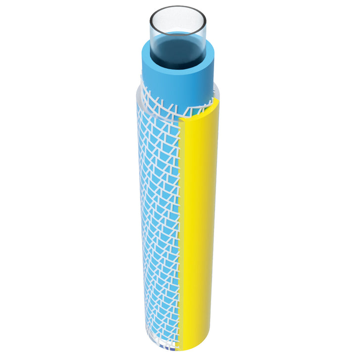 4-lagiger Wasserschlauch Trinkwasserschlauch Lebensmittelecht Anti Twist Gartenschlauch Schlauch Gartenbewässerung Flexibel Flexischlauch Trikotgeflecht UV-beständig 25 Bar  1/2" 20m