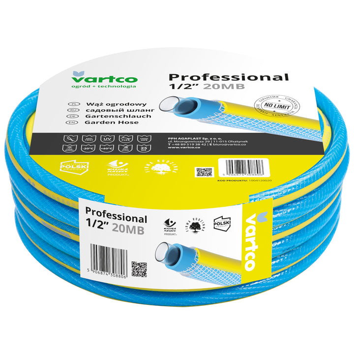 4-lagiger Wasserschlauch Trinkwasserschlauch Lebensmittelecht Anti Twist Gartenschlauch Schlauch Gartenbewässerung Flexibel Flexischlauch Trikotgeflecht UV-beständig 25 Bar  1/2" 20m