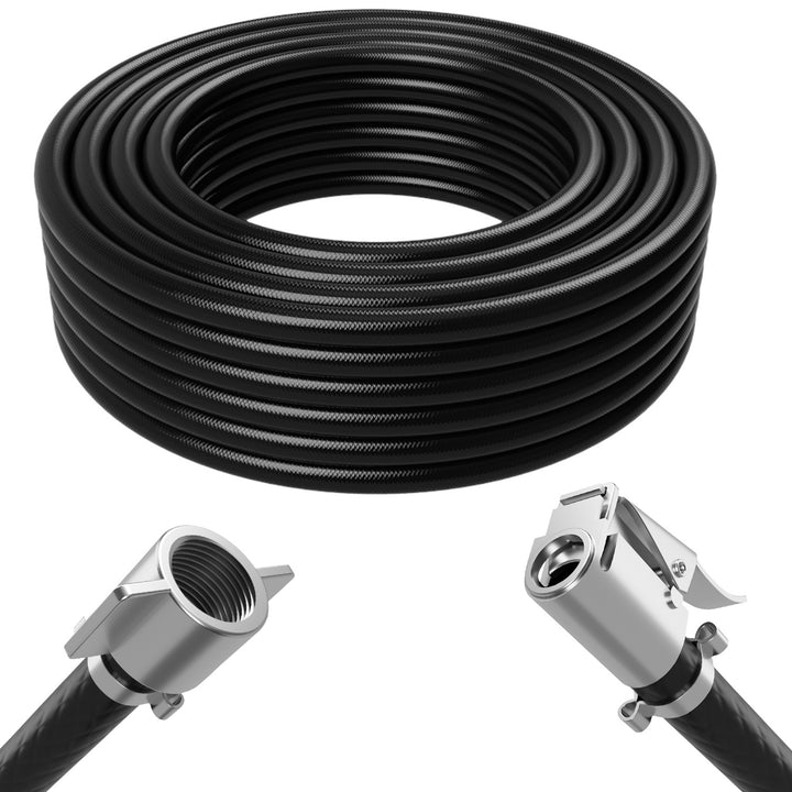 Druckluftschlauch Kompressor-Luftschlauch 12n PVC Pumpe Schlauch Adapter Autoventil Ersatzschlauch UV-beständig 5mm x 2mm 20 Bar Betriebsdruck