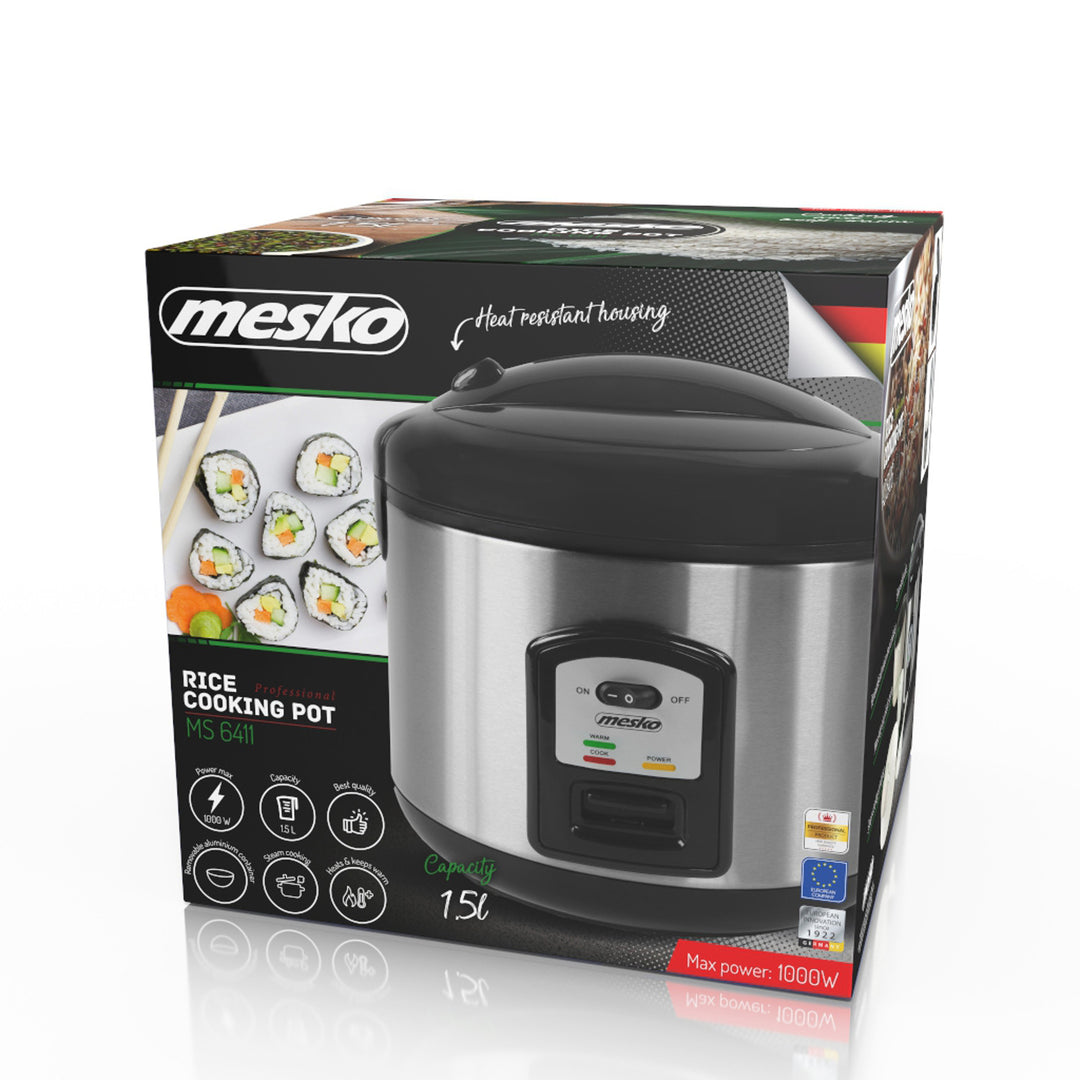 Mesko MS 6411 Reiskocher - kocht Reis und hält ihn warm