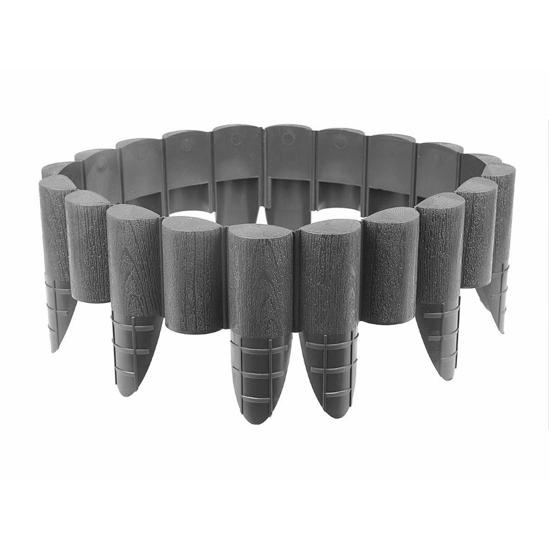 ECO Rasenkante Palisade Gartenpalisade Raseneinfassung Beetumrandung Graphit (240cm)