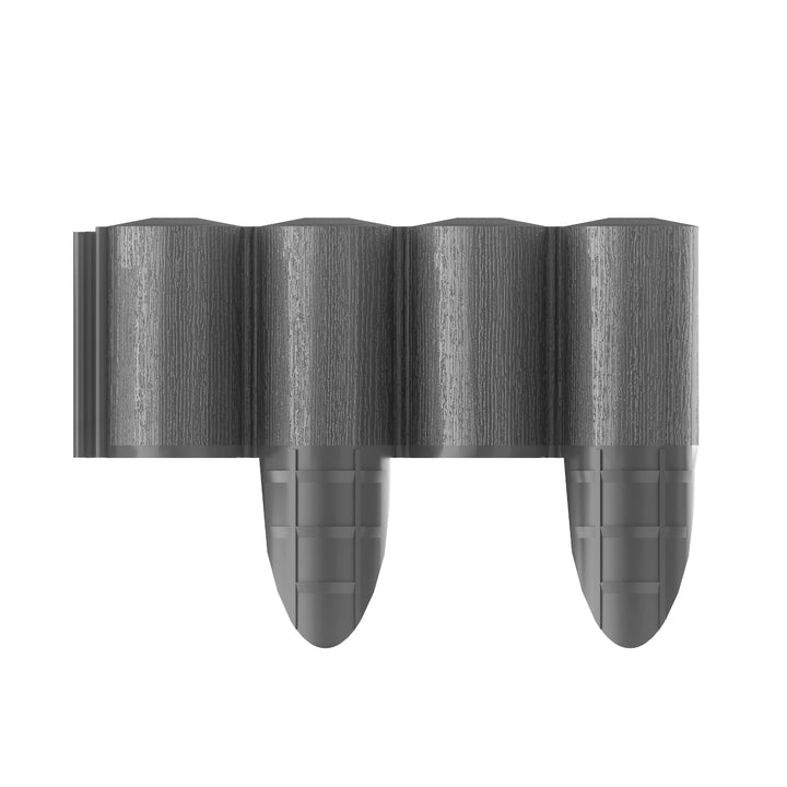 ECO Rasenkante Palisade Gartenpalisade Raseneinfassung Beetumrandung Graphit (240cm)