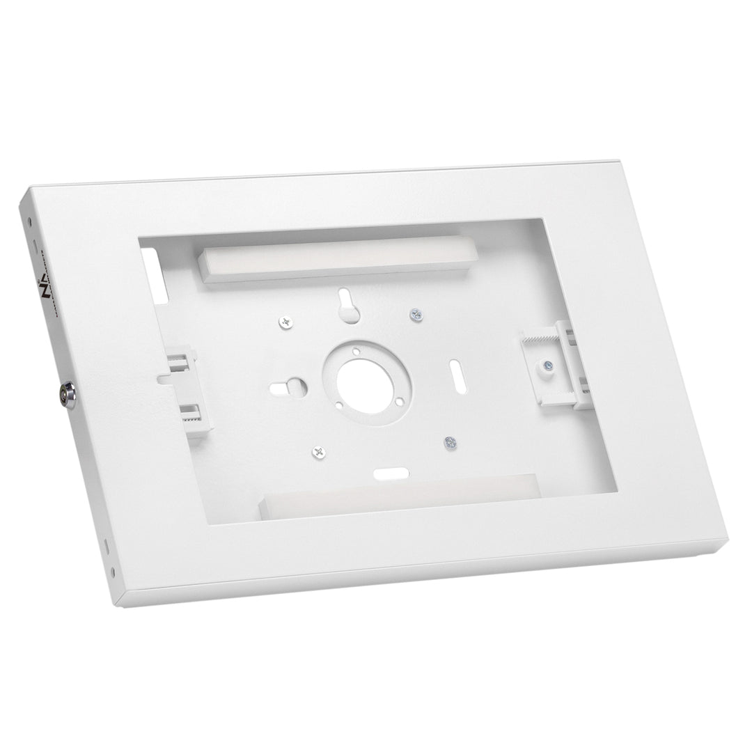 Tablet Wandhalterung mit Diebstalschutz Universal-Halterung Kompatibel mit 9.7"-11", iPad/iPad Air/iPad Pro, Samsung Galaxy Tab A/Tab A7/Tab S6 Lite VESA-Montage 75x75 (Weiß)