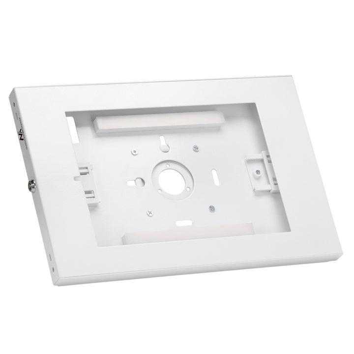 Tablet Wandhalterung mit Diebstalschutz Universal-Halterung Kompatibel mit 9.7"-11", iPad/iPad Air/iPad Pro, Samsung Galaxy Tab A/Tab A7/Tab S6 Lite VESA-Montage 75x75 (Weiß)