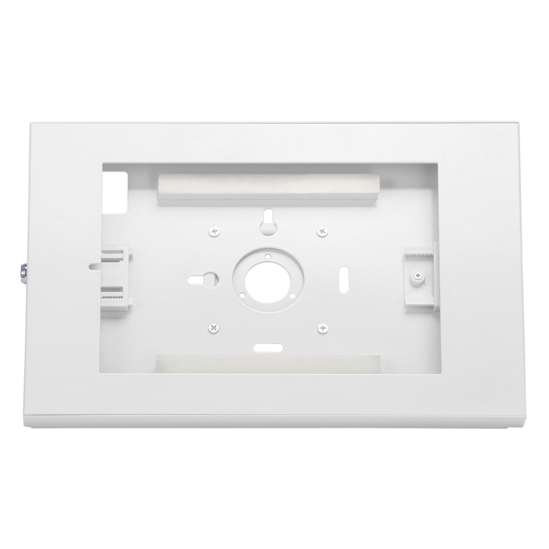 Tablet Wandhalterung mit Diebstalschutz Universal-Halterung Kompatibel mit 9.7"-11", iPad/iPad Air/iPad Pro, Samsung Galaxy Tab A/Tab A7/Tab S6 Lite VESA-Montage 75x75 (Weiß)