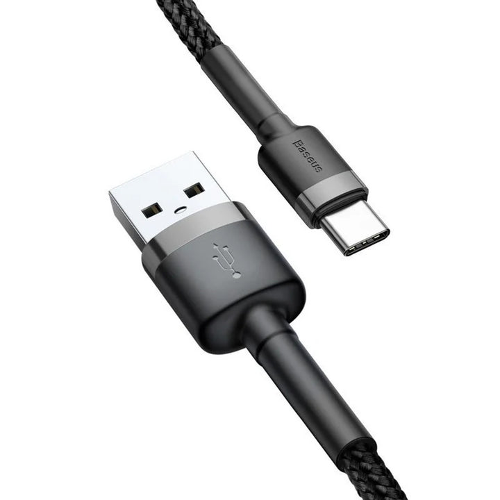 USB A Stecker - USB-C Stecker 1m CATKLF-BG1 schwarz Baseus Kabel