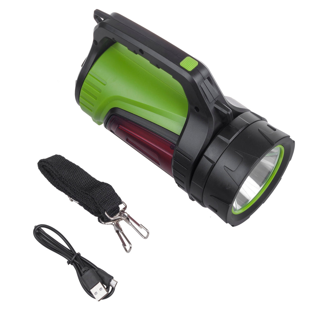LED 3in1 Taschenlampe Wiederaufladbare Taschenlampe für Camping Outdoor USB Powerbank Funktion 3 Leuchtmodi 5W XM-L-T6 Kaltweiß 6500K 3.7V 3x18650 4500mAh IP65