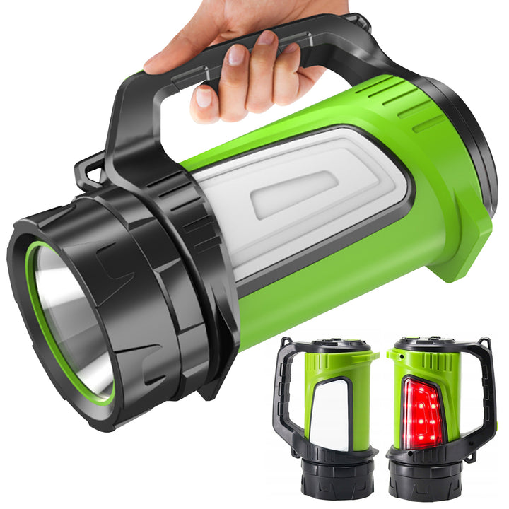 LED 3in1 Taschenlampe Wiederaufladbare Taschenlampe für Camping Outdoor USB Powerbank Funktion 3 Leuchtmodi 5W XM-L-T6 Kaltweiß 6500K 3.7V 3x18650 4500mAh IP65