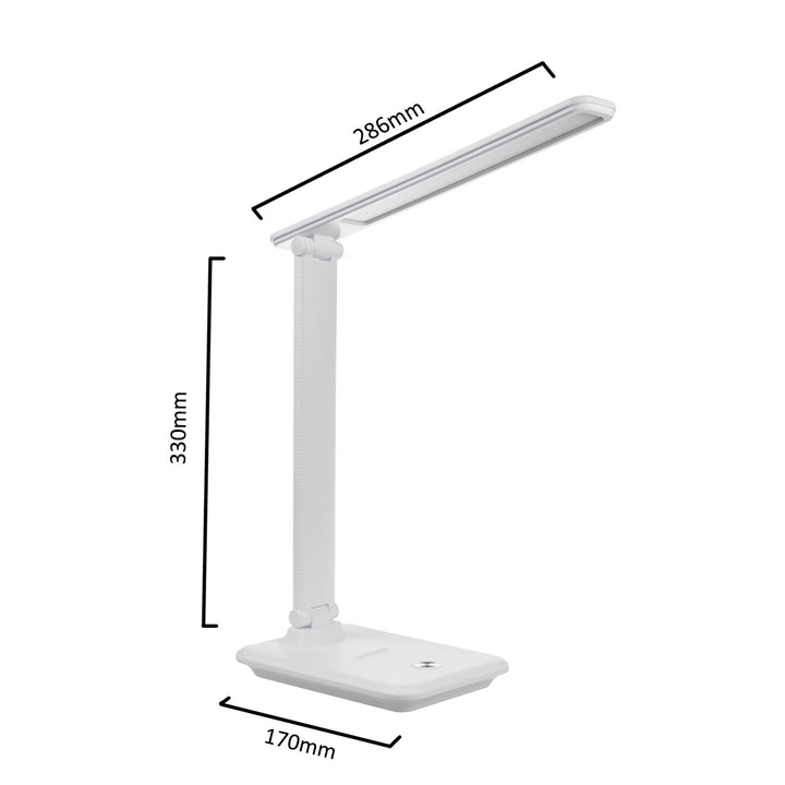 Maclean LED-Schreibtischleuchte, max. 9W, 220-240V AC, farbumschaltbar, dimmbar, 450lm, MCE614 W