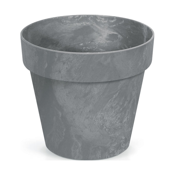 Cube Beton Effect Blumentopf für Innen- und Außenbereich Pflanzkübel UV-beständig Rund Kunststoff Ø 300mm Marengo
