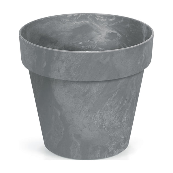 Cube Beton Effect Blumentopf für Innen- und Außenbereich Pflanzkübel UV-beständig Rund Kunststoff Ø 400mm Marengo