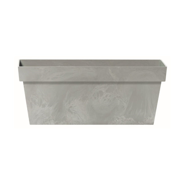 Cube Case Beton Effect Blumenkasten für Innen- und Außenbereich Rechteckig Blumentopf UV-beständig 392x182x160mm Beton