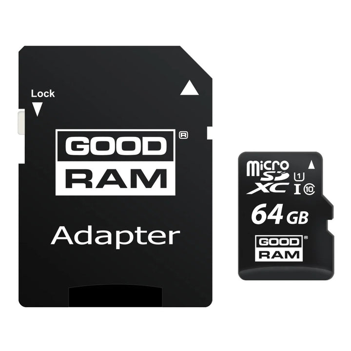 64GB microSD-Speicherkarte mit Classpath 10 Goodram-Adapter