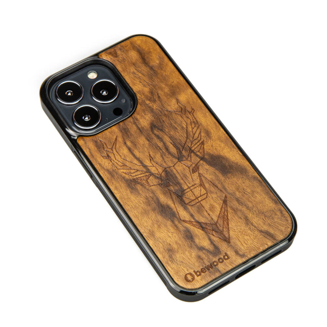 HOLZETUI IPHONE 13 PRO HIRSCH IMBUIA HOHE QUALITÄT
