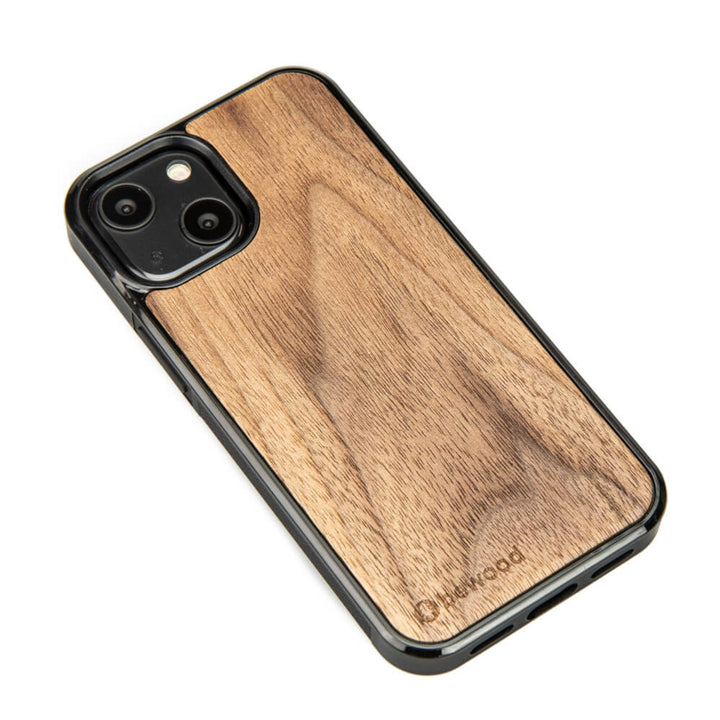 HOLZETUI IPHONE 13 MINI AMERIKANISCHER NUSSBAUM HOHE QUALITÄT