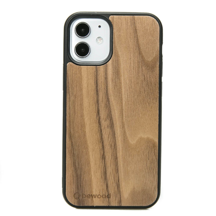 HOLZETUI IPHONE 12 MINI AMERIKANISCHER WALNUSSBAUM HOHE QUALITÄT