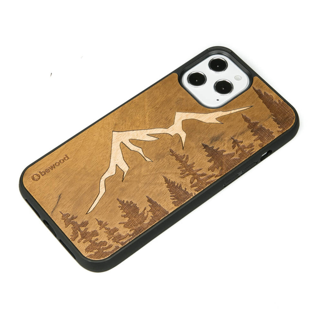 HOLZETUI IPHONE 12 PRO MAX IMBUIA BERGE HOHE QUALITÄT