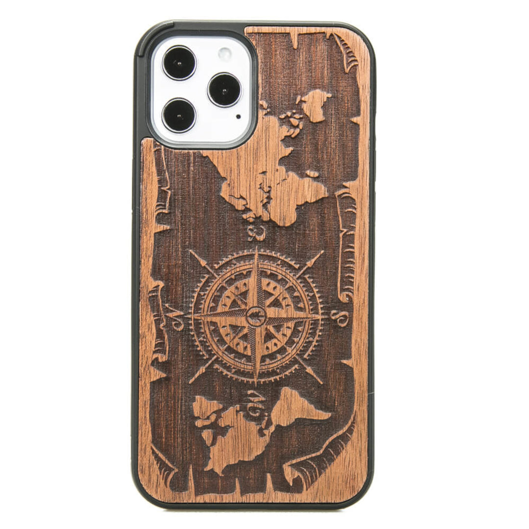 HOLZETUI IPHONE 12 PRO MAX WIND ROSE MERBAU