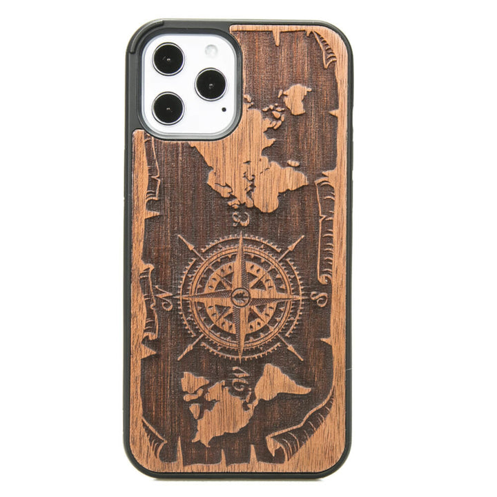 HOLZETUI IPHONE 12 PRO MAX WIND ROSE MERBAU