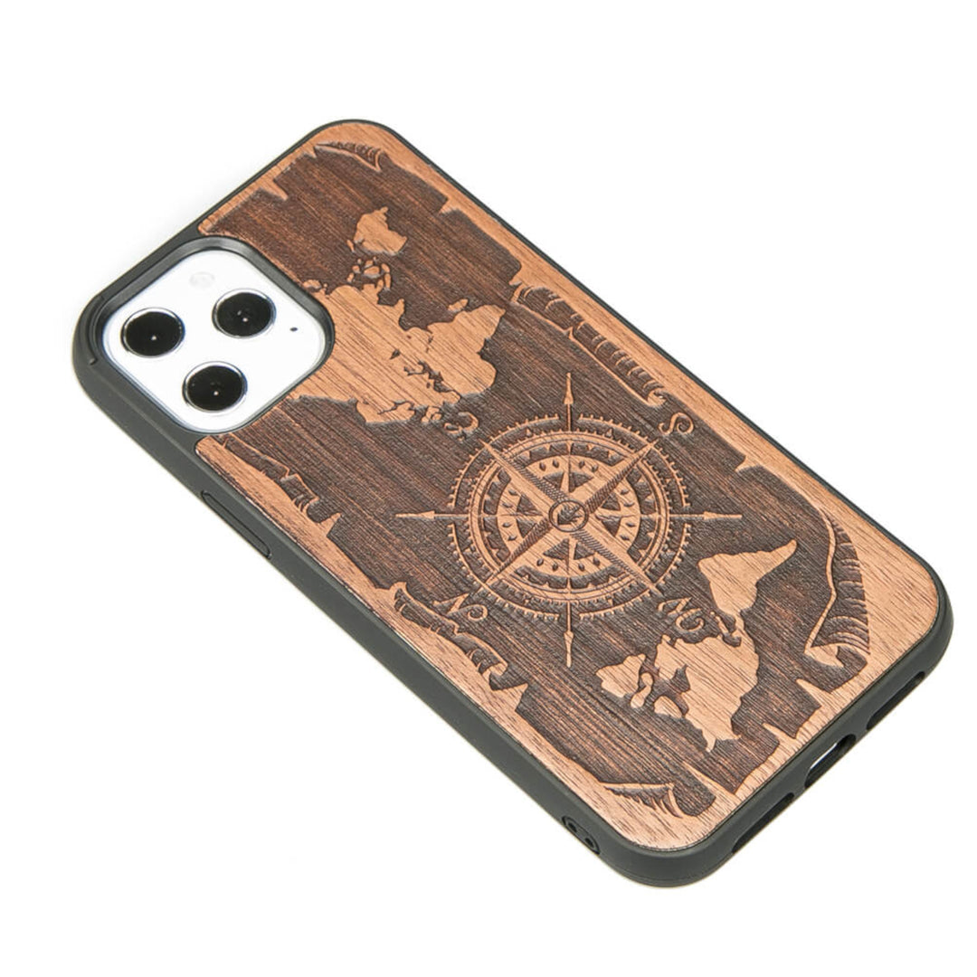 HOLZETUI IPHONE 12 PRO MAX WIND ROSE MERBAU