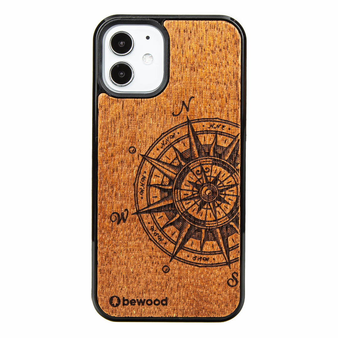 HOLZETUI IPHONE 12 MINI TRAVELER MERBAU HOHE QUALITÄT