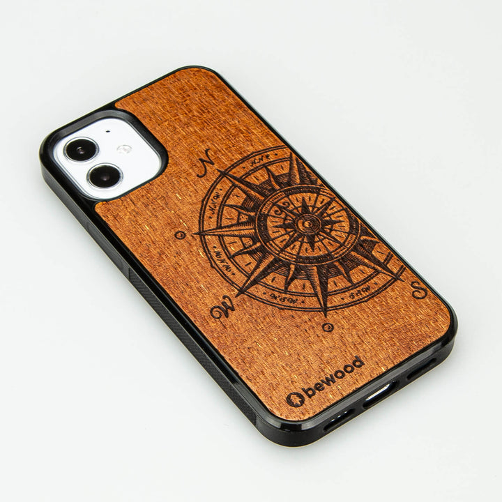 HOLZETUI IPHONE 12 MINI TRAVELER MERBAU HOHE QUALITÄT