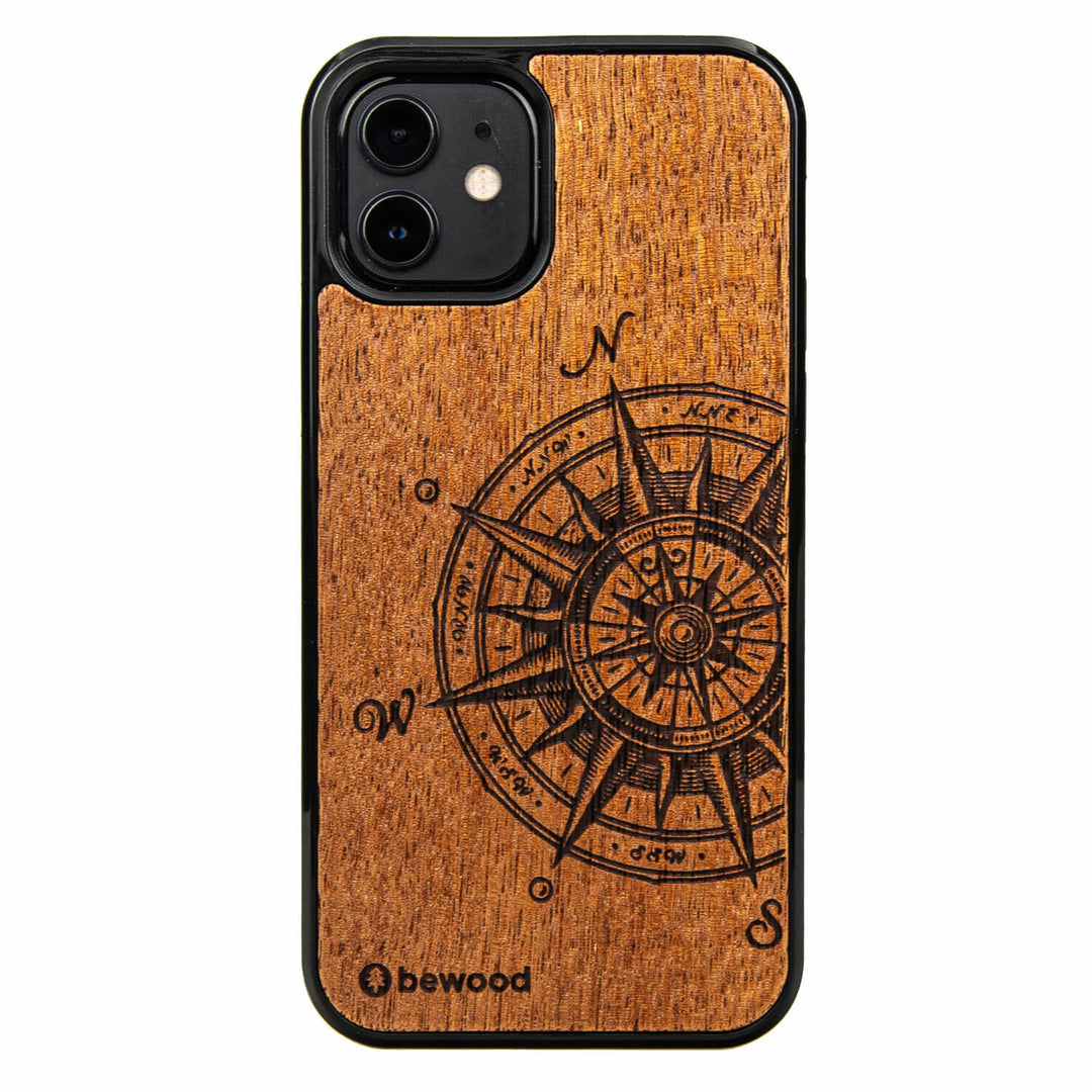 HOLZETUI IPHONE 12 / 12 PRO REISENDE MERBAU HOHE QUALITÄT
